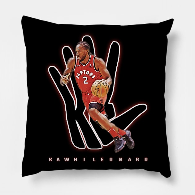 Kawhi Leonard Pillow by edbertguinto