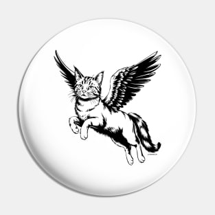 Flying Cat Pin