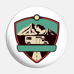 Mountains, Adventure, Travel, Camping, Nature Pin