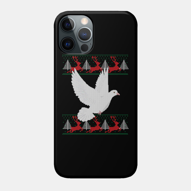 Ugly Christmas Pigeon Bird - Ugly Christmas - Phone Case