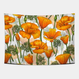 California poppies Tapestry