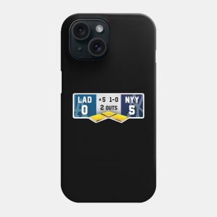 Dodgers Yankees 5th Inning World Series Phone Case