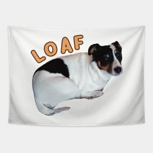 loaf dog funny meme jack russel Tapestry