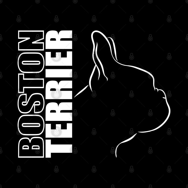 Boston Terrier profile dog lover Bostie by wilsigns