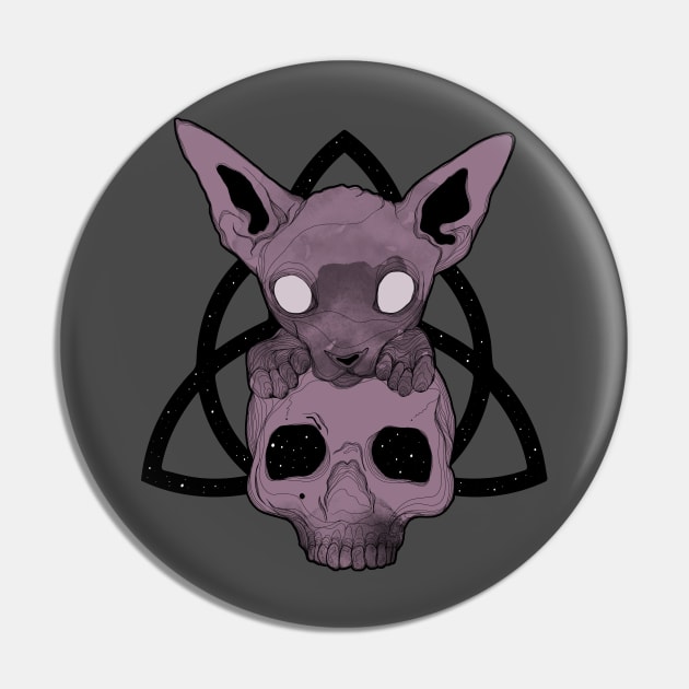 Wiccan Sphynx Pin by Jess Adams