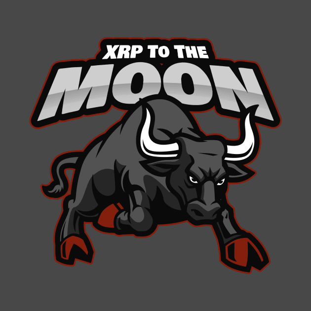 XRP To The Moon by Tshirtguy