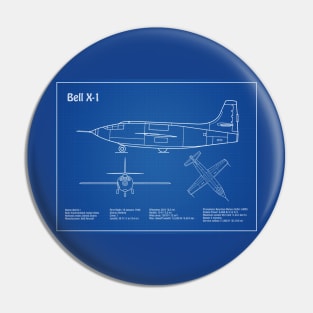 Bell X-1 - Airplane Blueprint - AD Pin