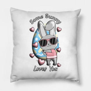 Some Bunny Loves You Pillow
