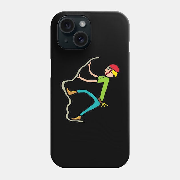 Rock Climbing Phone Case by Mark Ewbie