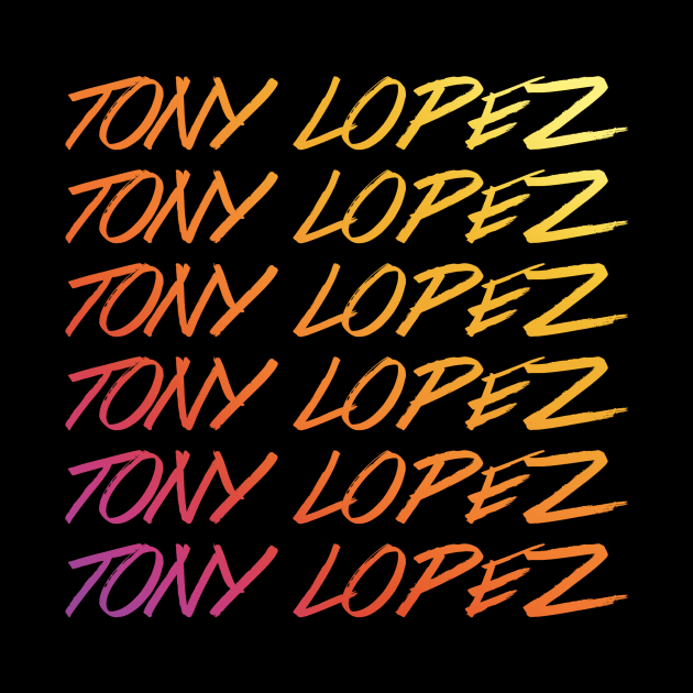 Tony Lopez Logo name rainbow - Tiktok Lopez brothers by Vane22april