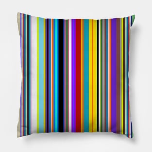 Colorful Vertical Stripes Pillow