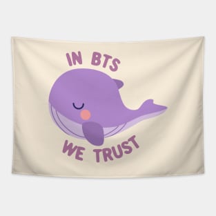 Tinytan whale in BTS we trust Tapestry