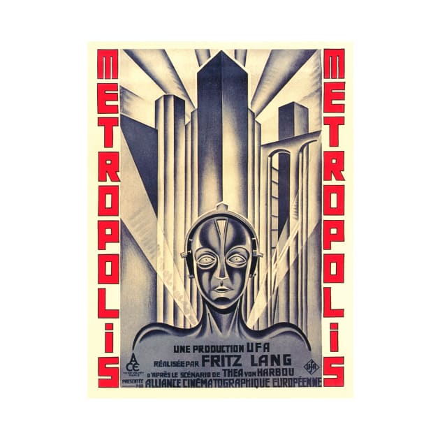 Metropolis - Science Fiction Silent Film (Art Deco Poster Design) by Naves
