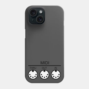 MIDI Ports (Black) Phone Case