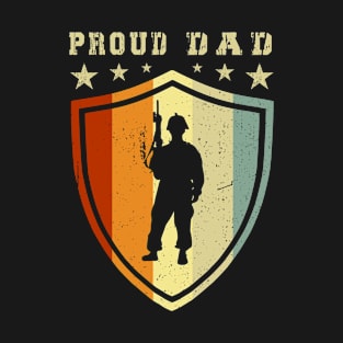 Proud Army Soldier Dad - Proud Military Father Day Gift T-Shirt