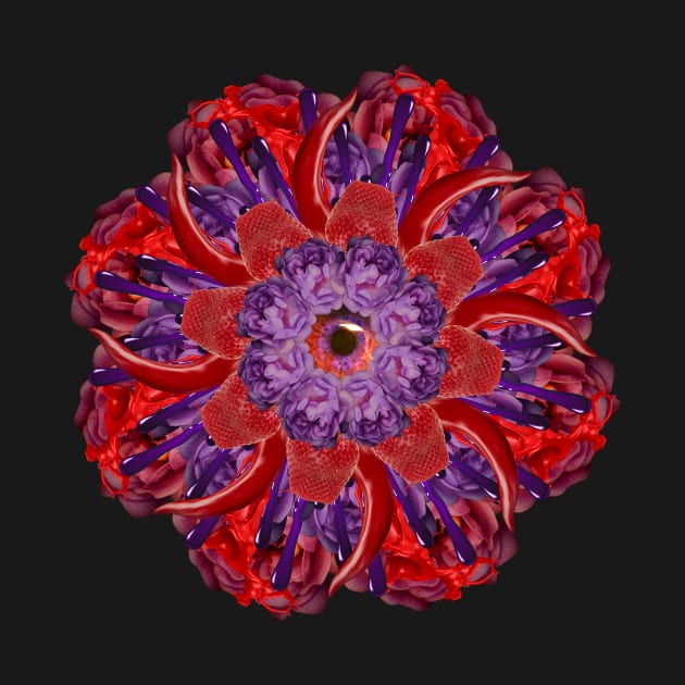 red-purple slime mandala by burenkaUA