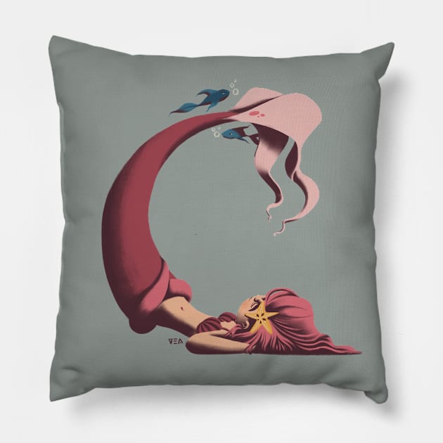 Contemplative Pillow by vero.e.a