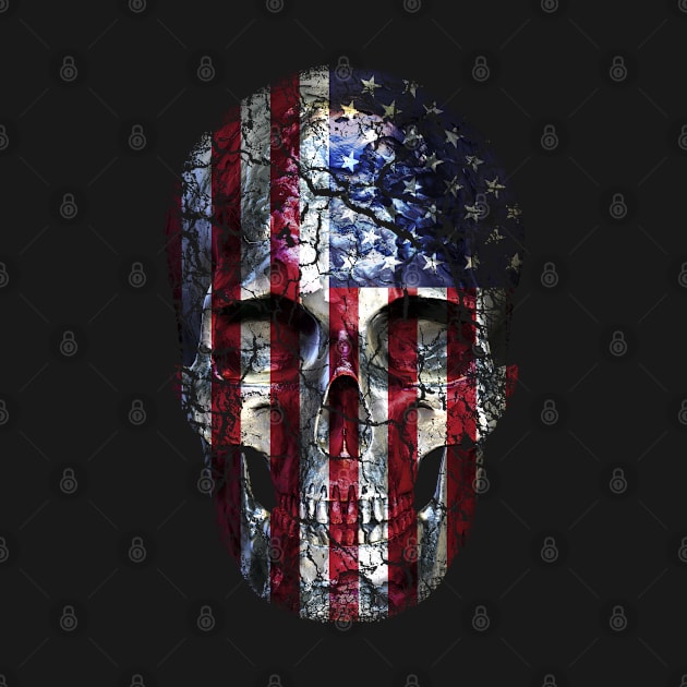 Skull American Flag by Lionstar