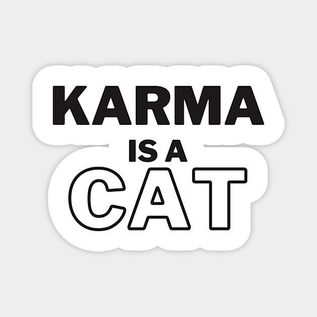 karma is a cat - karma lyric | Midnights Taylor Swift Magnet by OverNinthCloud