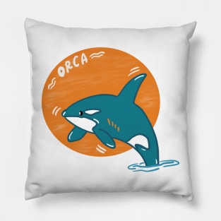 Orca cute whale Pillow