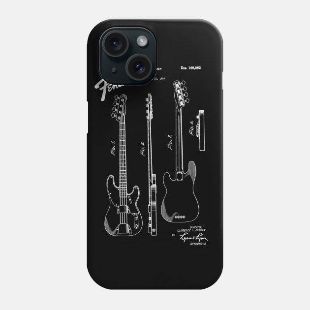 US Patent - Fender Bass Guitar Phone Case by Taylor'd Designs