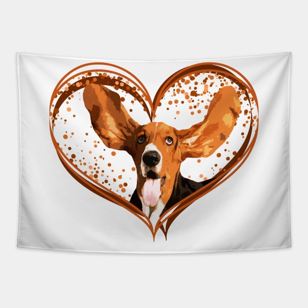 Basset Hound Tapestry by Nartissima