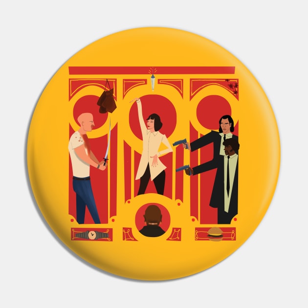 Pulp Fiction Pin by AliceFiumalbi