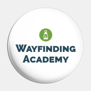 Classic Vertical Wayfinding Academy Logo Pin