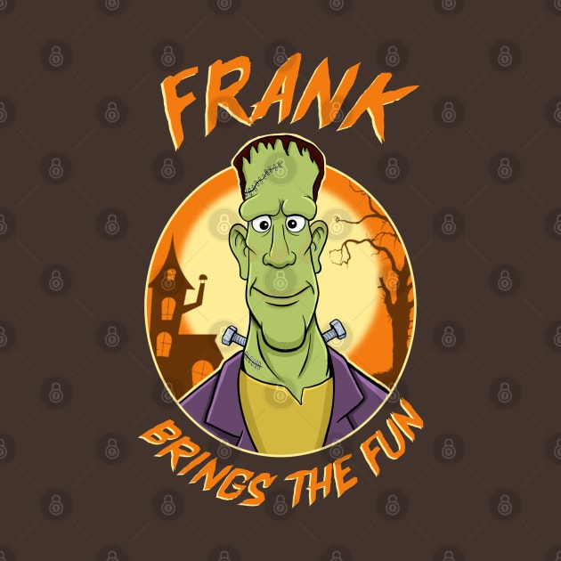 Frank Brings the Fun- Frankenstein Halloween Monster by GAMAS Threads