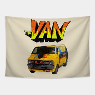 The Van )( 70s Cult Classic Comedy Fan Art Tapestry