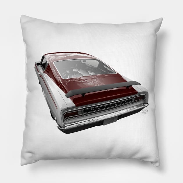 1969 Cyclone Spoiler Pillow by gregspradlin