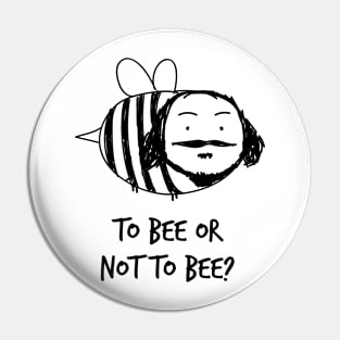 Moustache Bee Pin