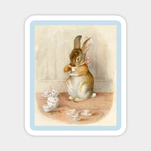 Rabbit Tea Party - Beatrix Potter Magnet