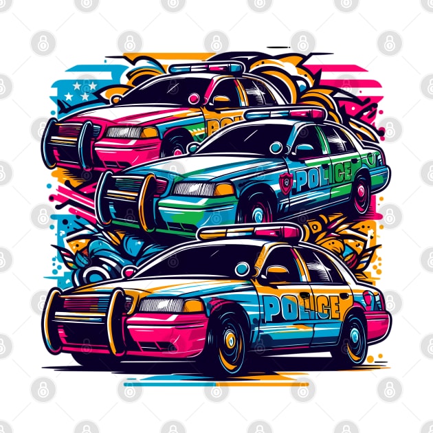 Police Car by Vehicles-Art