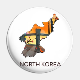 North Korea travel map Pin