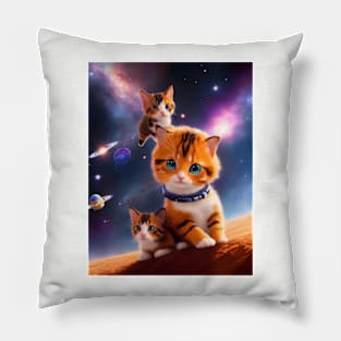 Cats in Space Pillow