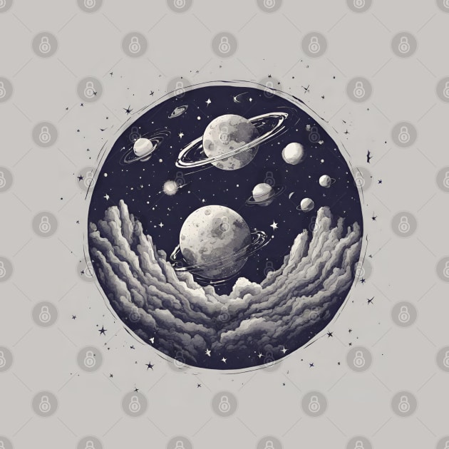 Celestial Bodies Stars Planets Outer Space Astro by Elysian Alcove