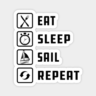 Sailor - Eat Sleep sail Repeat Magnet