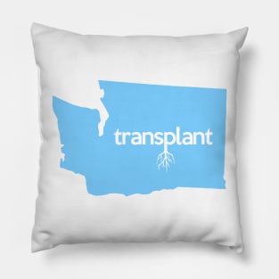 Washington Transplant WA Blue Pillow