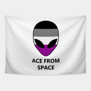 Ace From Space Asexuality Pride Alien Tapestry