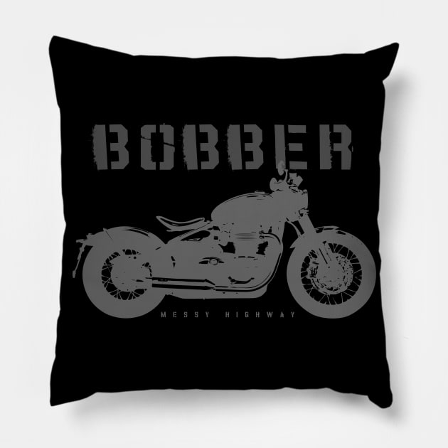 Triumph Bonneville Bobber 20, Sts Pillow by MessyHighway