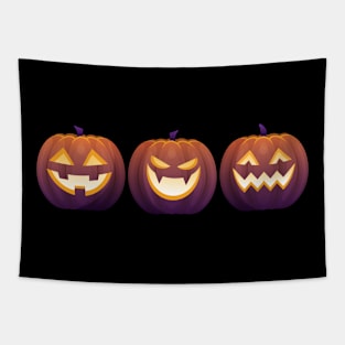 Spooky pumpkins Tapestry