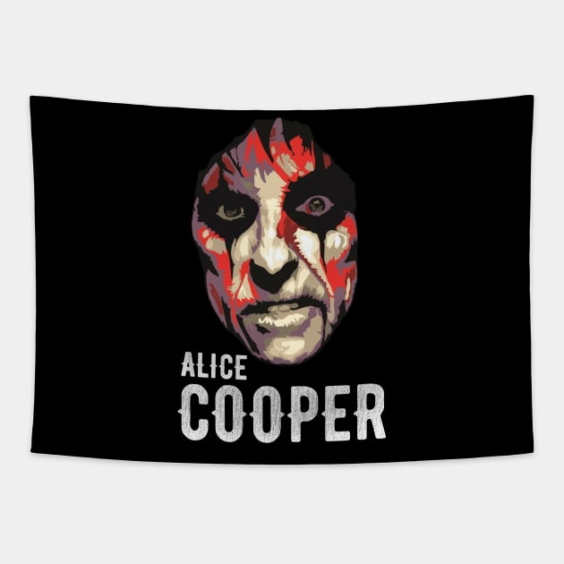 alice cooper Tapestry by babyduckynft