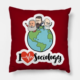 I Love Sociology Pillow