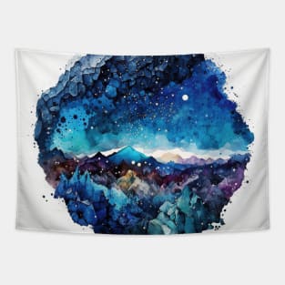 Geode Blue Druzy Tapestry