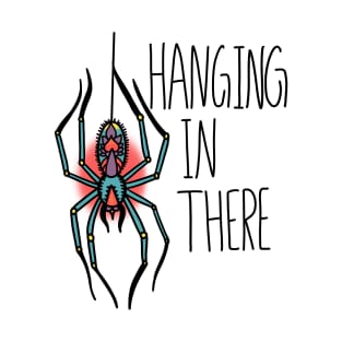 Hanging In There Spider Traditional Tattoo T-Shirt