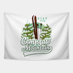 Campgaw Mountain Ski logo Tapestry