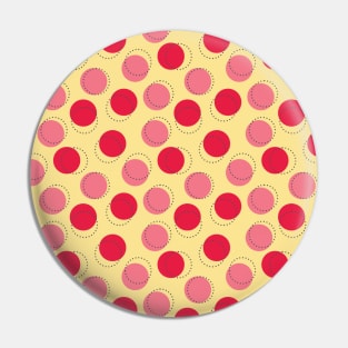 Red and Pink Circle Seamless Pattern 025#001 Pin