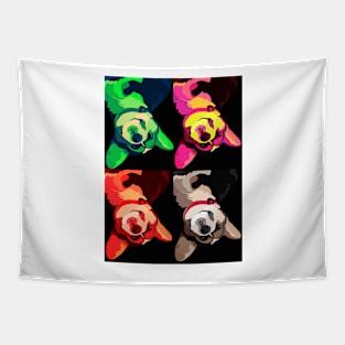 Colorful Corgis Tapestry