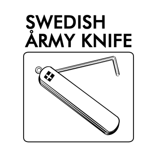 Swedish Army Knife b/w T-Shirt